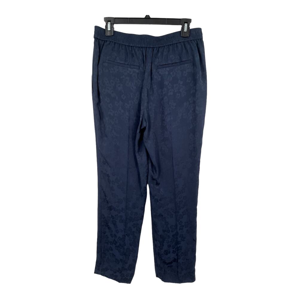 Theory pants Slim Pull-On Pant in Viscose Jacquard navy blue size 4 - Picture 5 of 7